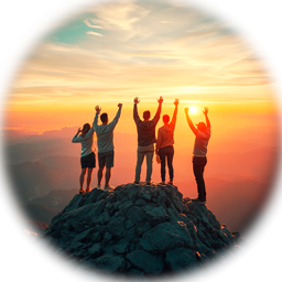 Adultes en liberté et joie de vivre